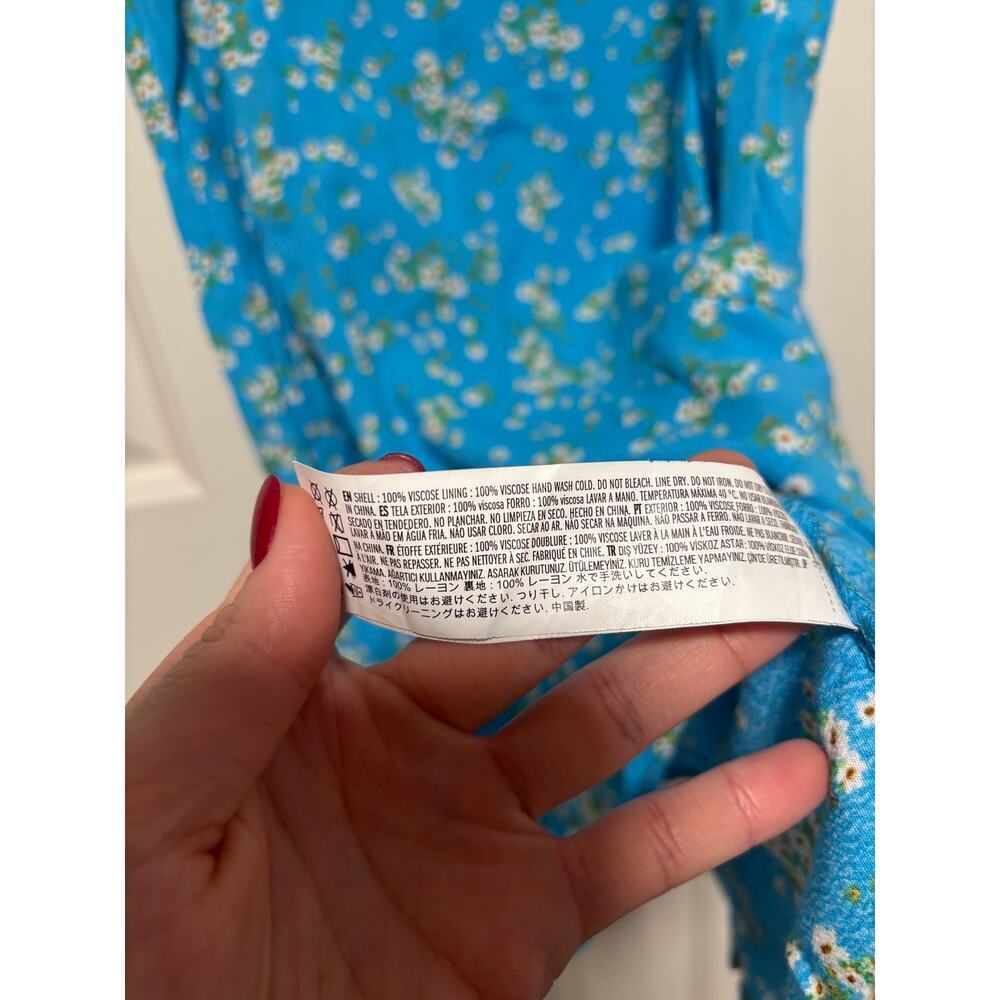 Forever 21 Blue Floral Slip Dress XS - Picture 6 of 8